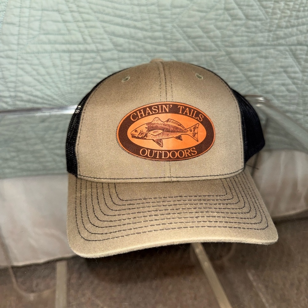 Tan and Black Cap